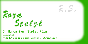 roza stelzl business card